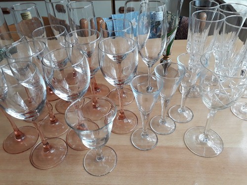 Wein und sektgläser alte - wein-, sektgläser,