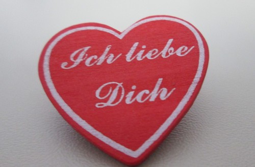 Herz anstecker holzherz - herz,