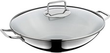 WMF Wok Macao Wokpfanne Edelstahl  mit Glasdeckel, Induktion Ø 36 cm,