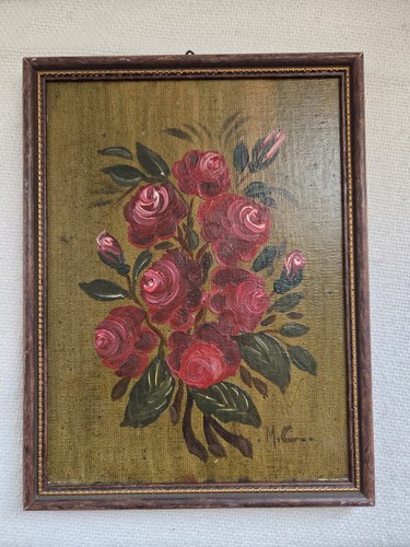 Vintage ölgemälde rosen - vintage,