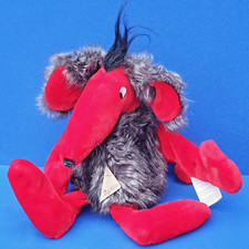 SIGIKID ZONK TROSTPREIS STOFFTIER GEH AUF´S GANZE MIT PLAKETTE 37 CM ROT