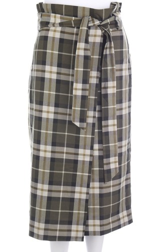 Midi tartan rock m kaki - h&m,