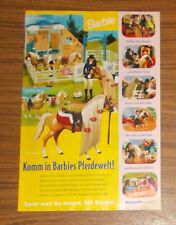 Seltene Werbung vintage BARBIE Pferdewelt - Reitstall Pferd Beatuy Shelly 1998