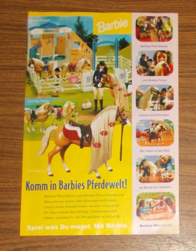 Seltene werbung vintage barbie - seltene,