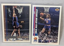 2x John Starks Cards - LOT -