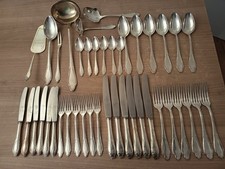 Jugendstil Menü-Besteck 100er Silber DEP Solingen 40 Teile