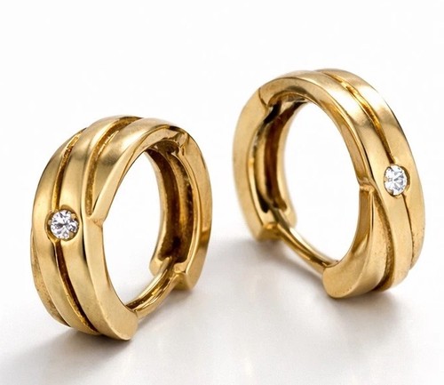 333 gold creolen - creolen, mit