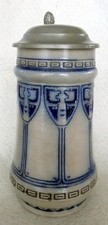 ALT Humpen Bierkrug Jugendstil