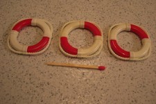 Rarität Graupner Rettungsring 35mm 3 Stück