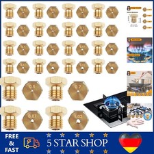 20PCS Messing Gasdüsen Set für Gasherd Gasgrill universell