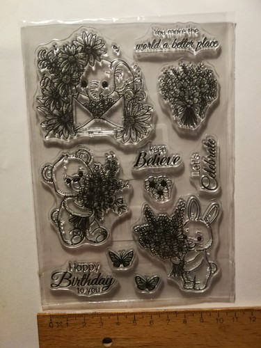Clearstamps happy birthday - clearstamps,