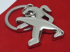 Peugeot Logo Metall Auto Schlüsselanhänger Schlüsselring mit Geschenktasche S1