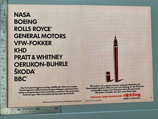 Rotring Reißbrett Stift Kugelschreiber Original Vintage Werbung 1973 Reklame Ad