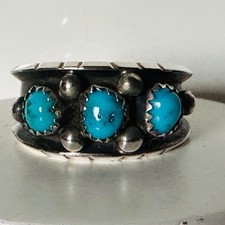 Indianerschmuck 3 Türkis Ring