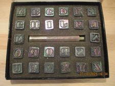 Lederstempel Alphabet