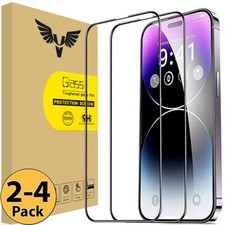 Schutzglas Panzerfolie für iPhone 17 16 15 14 13 12 11 8 Pro Max Mini Fullscreen
