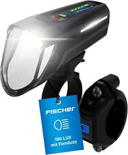 FISCHER Fahrrad LED-Frontlicht 100 Lux Fernlicht, mit Sensormodus, IP44, 50690