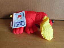 Figur Hund rot mit gelben