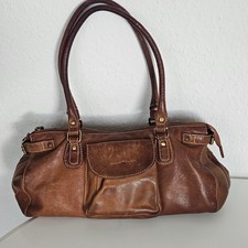 Greenburry Vintage braun Leder  Schultertasche Umhängetasche
