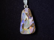 Boulder Opal Anhänger White
