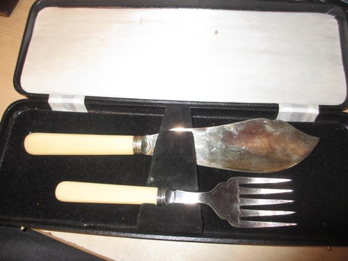 Fischvorlage besteck sheffield - besteck,