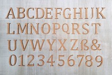 Buchstaben Ziffern groß MDF