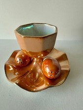 Eierbecher mit festem Teller Lüsterglasur (TB25) - W&R Carlton, Carlton Ware