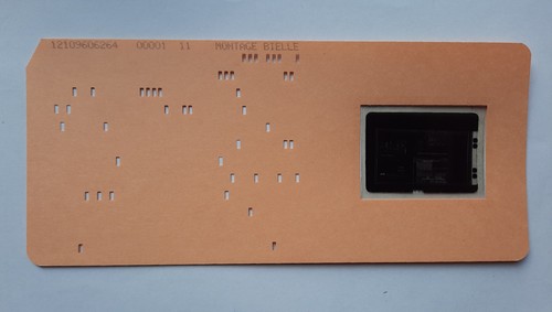 Lochkarte mit microfiche - lochkarte, des