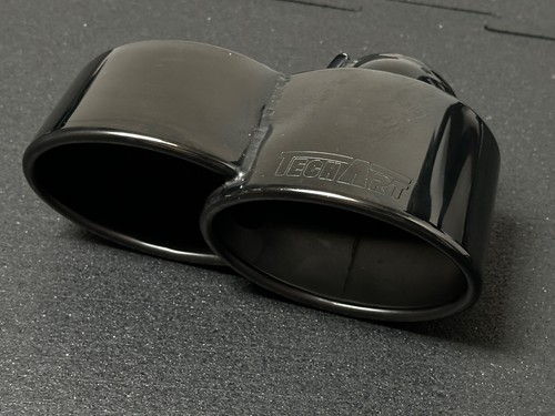 Techart black chrome tailpipe - chrome,