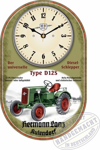Oldtimer wanduhr motiv - hela, d