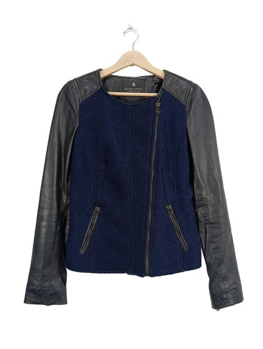 Maison scotch lederjacke - maison, damen