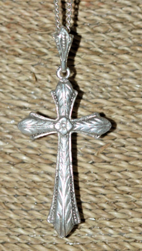 835er silber anhänger kreuz - silber,