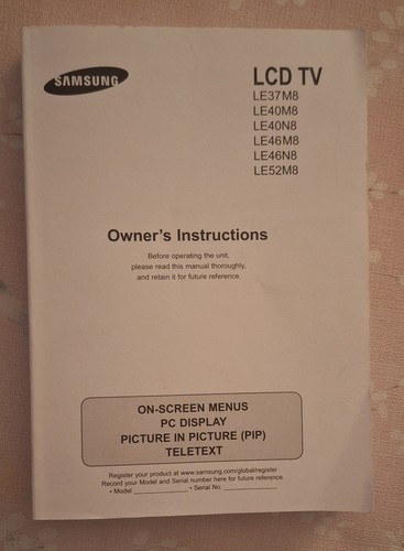 Betriebsanleitung samsung lcd - samsung,