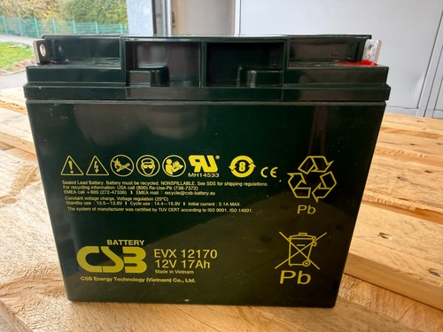 12v 17ah batterie - 12v,