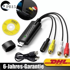 USB 2.0 Audio Video Grabber Konverter-VHS Digitalisieren für WindowsXP 10/8/7