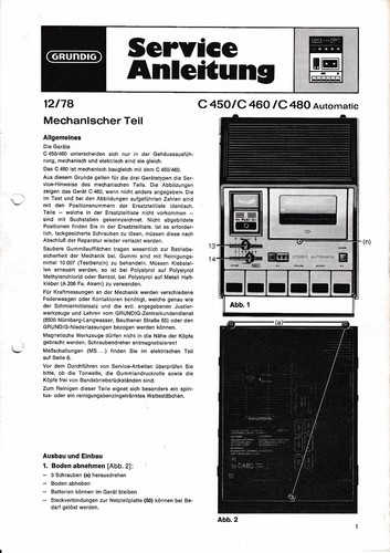 Service manual anleitung - service, für