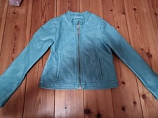 Kunstlederjacke/Bikerjacke für Mädchen Gr. 128 von Pampolina