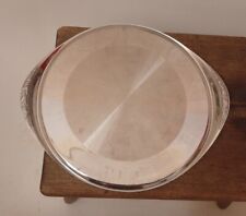 Große WMF Cromargan 30 cm Servierplatte Tablett Baroque Tortenplatte Vintage 