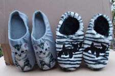 Kuschelige Plüsch Hauschuhe Damen NEU 2 Paar Größe 41 Tigerlook