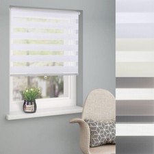 Doppelrollo schnurlos Duorollo Klemmfix ohne Bohren Easyfix Rollo Alu blickdicht