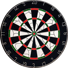 BULL'S Bristol Flocked Paper Dartboard Steeldart Dartscheibe zweiseitig Nutzbar