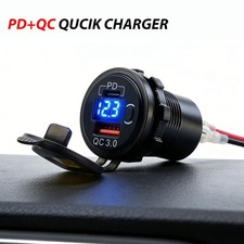 12V24V QC3.0 Dual USB Auto