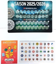 Fußball  1. + 2. Bundesliga 25/26 Sport Bild Magnettabelle Saison 2025/2026 Neu