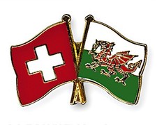 Schweiz wales flaggen - -, pin