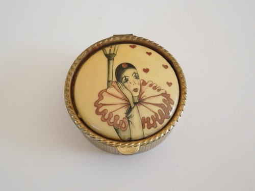 Vintage pillendose mit - vintage,