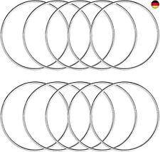 KALIONE Metallringe zum Basteln 10 Stück 5cm Silber Metallringe Metall Ringe 