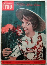 Mode Zeitschrift Stimme der Frau SchnittmusterBogen Brautkleider 11 1954 Vintage