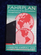 Hamburg Amerika Linie Fahrplan