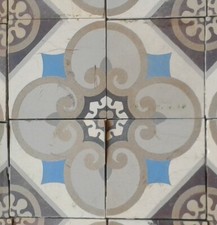  Alte historische Fliesen Zementfliesen Bodenfliesen Jugendstilfliesen