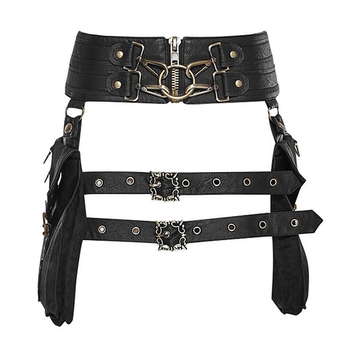 Steampunk leder taille - leder,